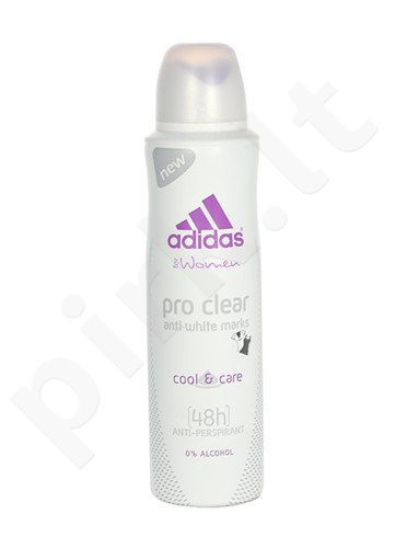 Adidas Pro Clear, 48H, antiperspirantas moterims, 150ml