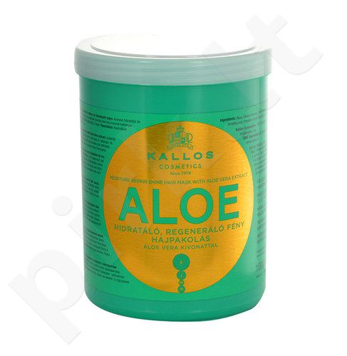 Kallos Cosmetics Aloe Vera, plaukų kaukė moterims, 1000ml