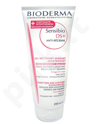 BIODERMA Sensibio, DS+ Cleansing Gel, prausiamoji želė moterims, 200ml