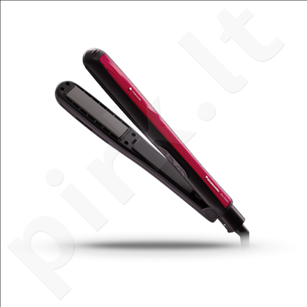 Panasonic EH-HS95-K825 Hair Straightener, 5 temperature settings , Ceramic plates, Black-Pink