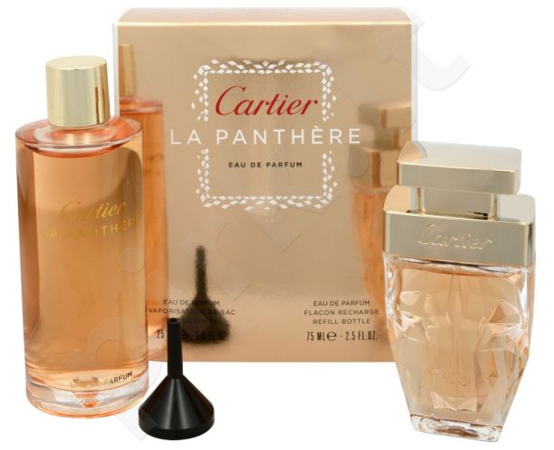Cartier La Panthere, rinkinys kvapusis vanduo moterims, (EDP 25ml + 75ml EDP papildymas (refill))