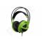 Žaidimų ausinės su mikrofonu SteelSeries Siberia V2, Žalios