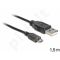 Delock cable USB micro AM-MBM5P 2.0 + LED charging status 1.5M