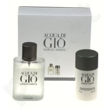 Giorgio Armani Acqua di Gio Pour Homme, rinkinys tualetinis vanduo vyrams, (EDT 100ml + 75ml pieštukinis dezodorantas)