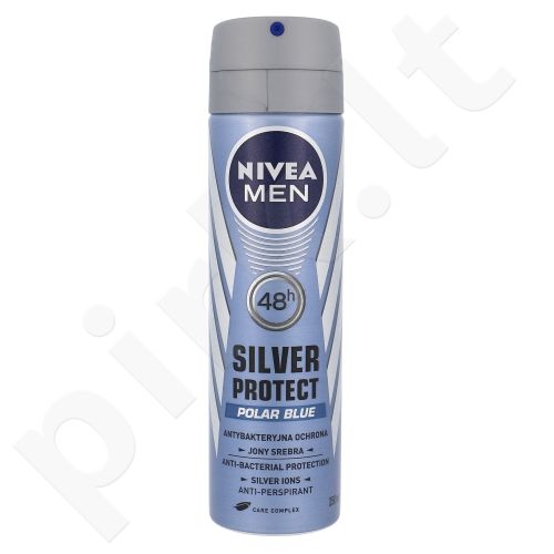 Nivea Men Silver Protect, 48H, antiperspirantas vyrams, 150ml
