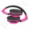 ART Bluetooth Headphones with microphone AP-B04 black/pink