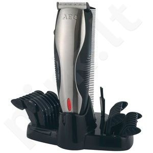 AEG HSM/R 5673 NE Hair and Beard Trimmer, 5 cut lengths possible (0, 3, 6, 9, 12 mm), incl. 7 accessories, Black