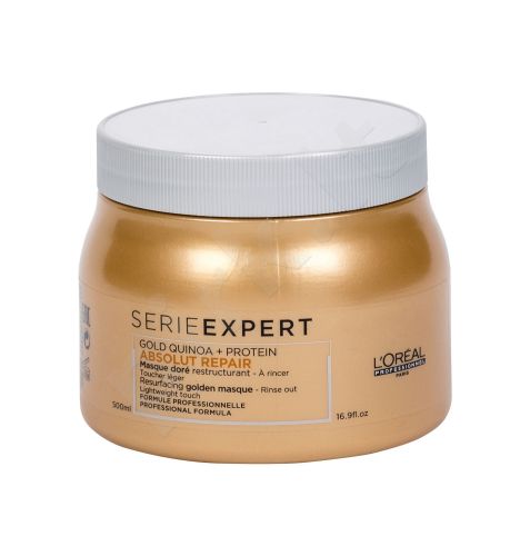 L´Oréal Professionnel Série Expert, Absolut Repair Gold Quinoa + Protein, plaukų kaukė moterims, 500ml