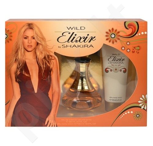 Shakira Wild Elixir rinkinys moterims, (EDT 80ml + 100ml kūno losjonas)