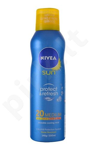 Nivea Sun, Protect & Refresh Cooling Sun Mist, Sun kūno losjonas moterims ir vyrams, 200ml