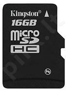 Atminties kortelė Kingston microSDHC 16GB CL4