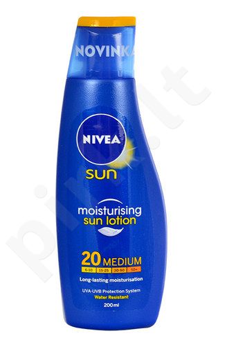 Nivea Sun Protect & Moisture, Sun kūno losjonas moterims ir vyrams, 200ml