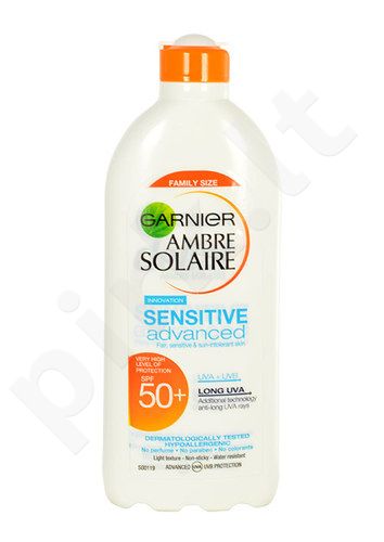 Garnier Ambre Solaire, Sensitive Advanced Milk SPF50, Sun kūno losjonas moterims, 400ml