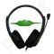 Stereo ausinės su mikrofonu MSONIC Garsumo valdymas MH563KE juoda-žalios