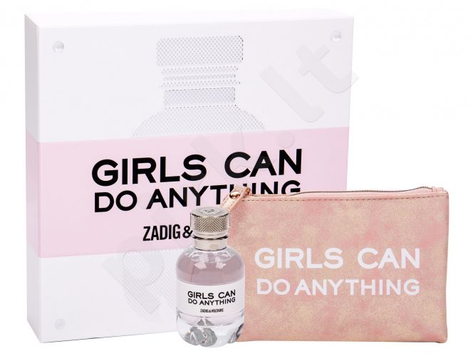 Zadig & Voltaire Girls Can Do Anything, rinkinys kvapusis vanduo moterims, (EDP 50 ml + kosmetika krepšys)