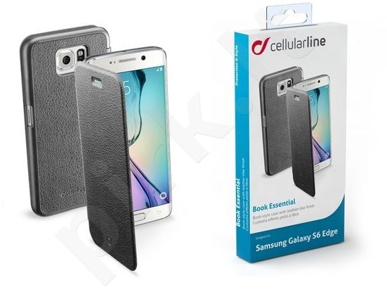 Samsung Galaxy S6 EDGE dėklas BOOK ESSEN Cellular juodas
