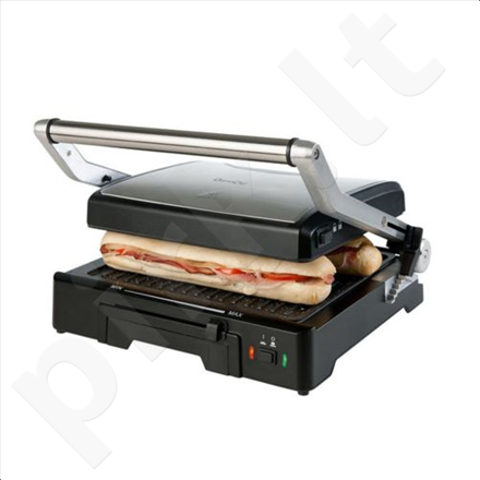 DomoClip DOC101 Multi Grill & Panini, Adjustable height settings, 180 degree opening