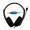 Stereo ausinės su mikrofonu MSONIC Garsumo valdymas MH563KB juoda-mėlynos