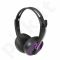 Stereo ausinės su mikrofonu MSONIC Garsumo valdymas MH563KU juoda-purpurinės
