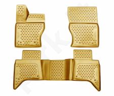 Guminiai kilimėliai 3D LAND ROVER Range Rover 2015->, 4 pcs. /L40005B /beige