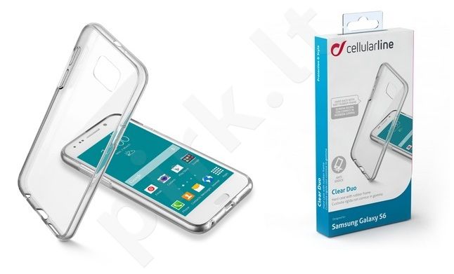 Samsung Galaxy S6 dėklas CLEAR DUO Cellular permatomas
