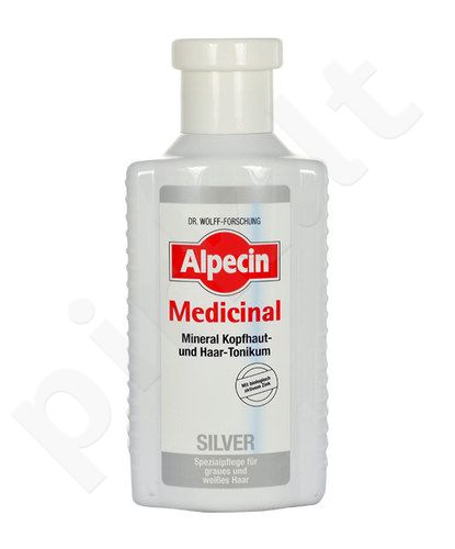 Alpecin Medicinal Silver, Mineral Scalp & Hair Tonic, plaukų serumas moterims ir vyrams, 200ml