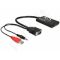 Delock adapter HDMI(F)->VGA(M) + Audio Jack 3,5mm + Power USB
