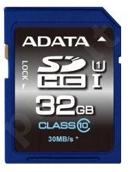 Atminties kortelė Adata SDHC UHS-1  32GB CL10 ( Transfer up to 30MB/s )