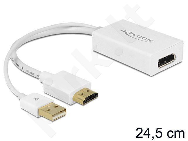 Delock adapter HDMI-A male > Displayport female + USB