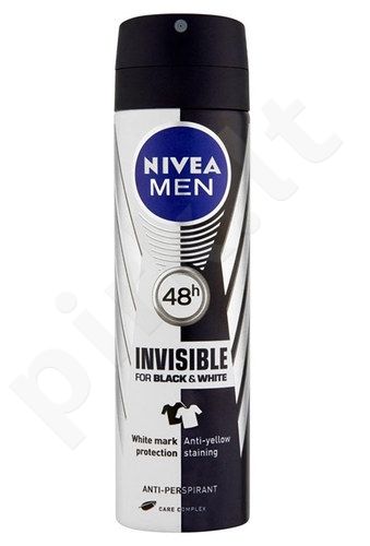 Nivea Men Invisible For Black & White, 48H, antiperspirantas vyrams, 150ml