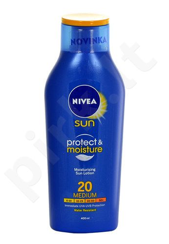 Nivea Sun Protect & Moisture, Sun kūno losjonas moterims ir vyrams, 400ml