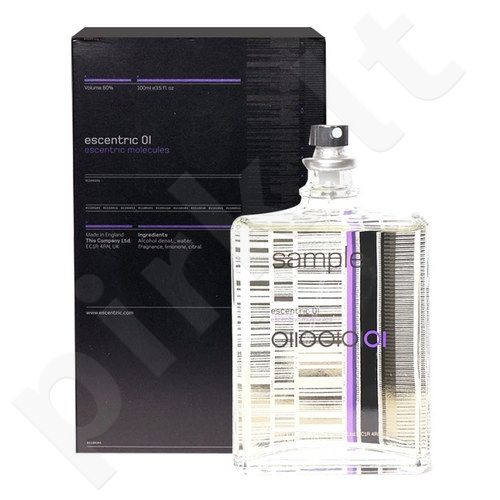 Escentric Molecules Escentric 01, tualetinis vanduo moterims ir vyrams, 100ml, (Testeris)