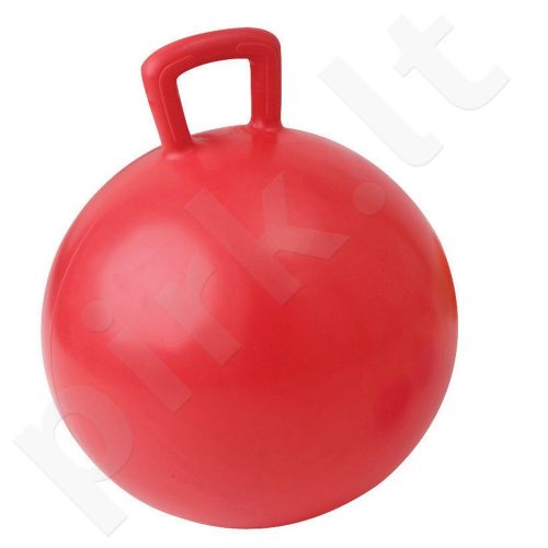 Gimnastikos kamuolys su rankena JUMPING BALL 55cm red