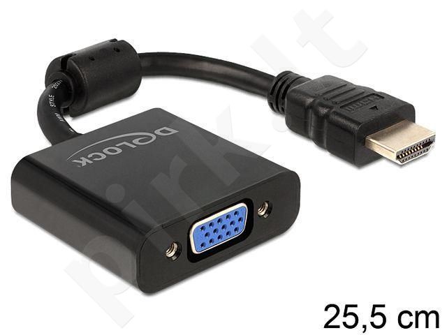 Delock adapter HDMI-A male > VGA female (25cm)