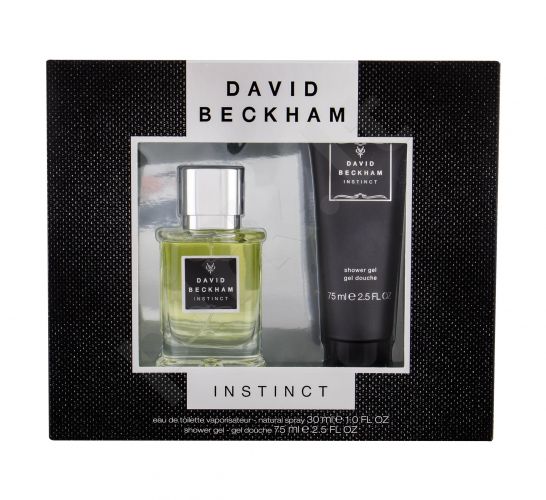 David Beckham Instinct, rinkinys tualetinis vanduo vyrams, (EDT 30 ml + dušo želė 75 ml)