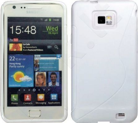 Samsung Galaxy S2 dėklas SILICON Forever baltas