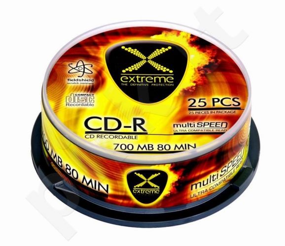 CD-R Extreme [ cake box 25 | 700MB | 52x ]