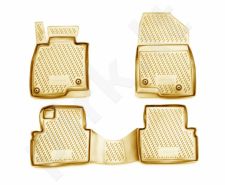 Guminiai kilimėliai 3D MAZDA 3 2013->, 4 pcs. /L45011B /beige