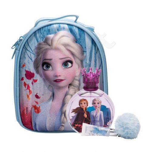 Disney Frozen II, rinkinys tualetinis vanduo vaikams, (EDT 100 ml + lūpų balzamas 6 ml + Backpack Elsa)