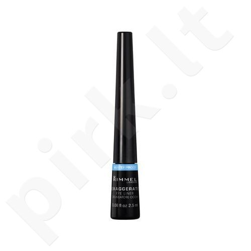 Rimmel London Exaggerate, akių kontūrui moterims, 2,5ml, (003 Black)