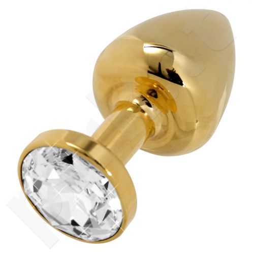 Diogol auksuotas analinis kaištis su kristalu 30mm