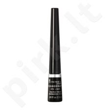 Rimmel London Exaggerate, akių kontūrui moterims, 2,5ml, (001 Black)