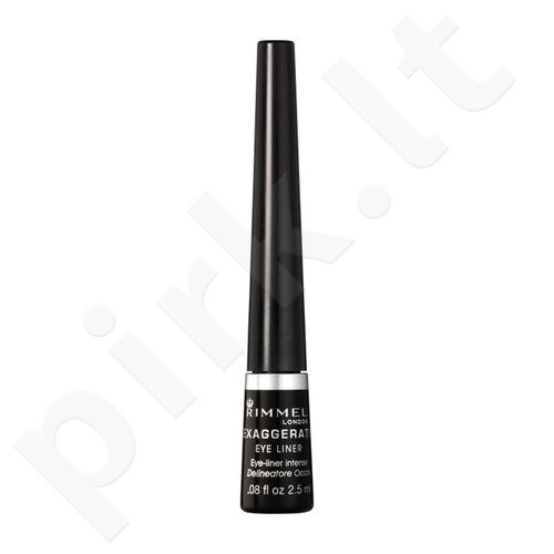 Rimmel London Exaggerate, akių kontūrui moterims, 2,5ml, (001 Black)