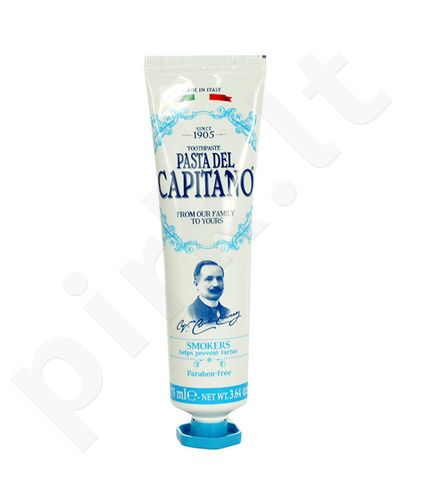 Pasta Del Capitano Smokers Toothpaste, kosmetika moterims ir vyrams, 75ml
