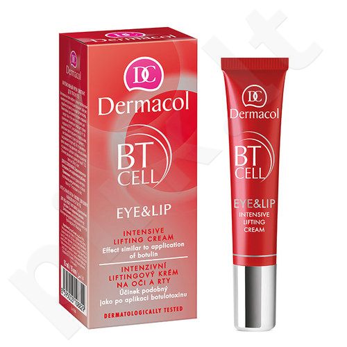 Dermacol BT Cell, Eye&Lip Intensive Lifting Cream, paakių kremas moterims, 15ml
