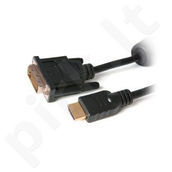 DVI-HDMI kabelis Digitalbox BASIC.LNK 1.8m (2*ferrite core, triple shielded)