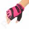 Pirštinės Meteor Fitness Gloves Grip Lady ružuvos