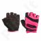 Pirštinės Meteor Fitness Gloves Grip Lady ružuvos