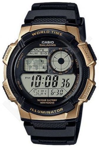 Laikrodis CASIO WORLD TIME  AE-1000W-1A3