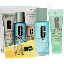 Clinique 3-Step Skin Care 4, rinkinys prausiamasis vanduo moterims, (50ml veido muilas + 100ml Clarifying Lotion 4 + 30ml DDMželė)